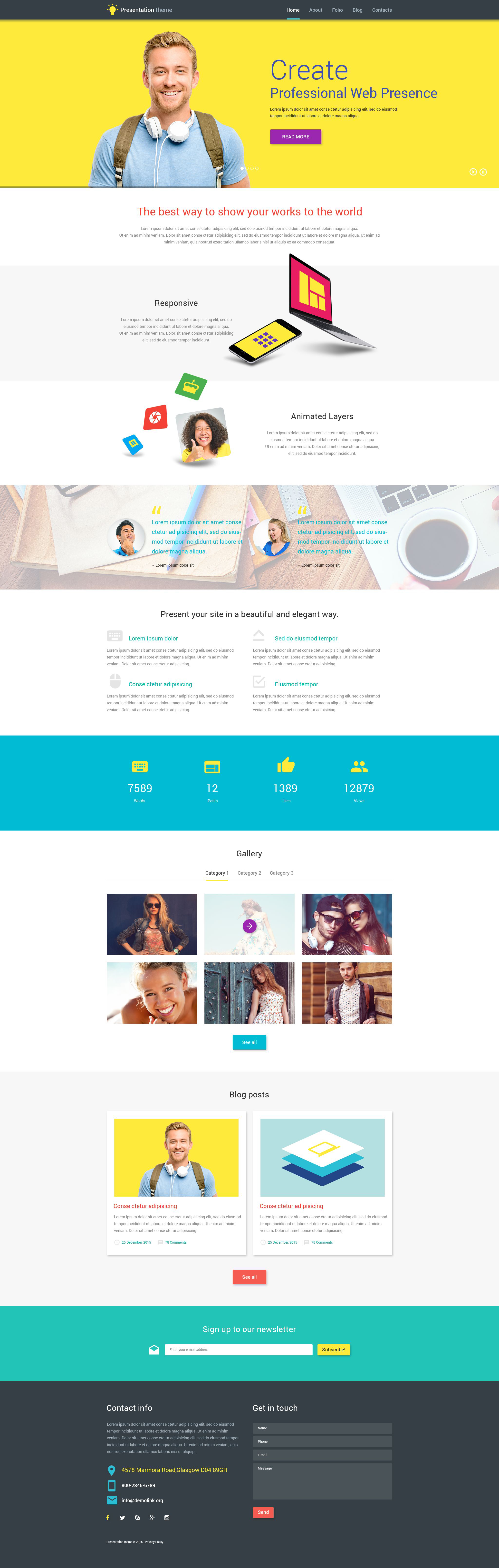 Bootstrap 4 Template For Web Development Agenceis Developers