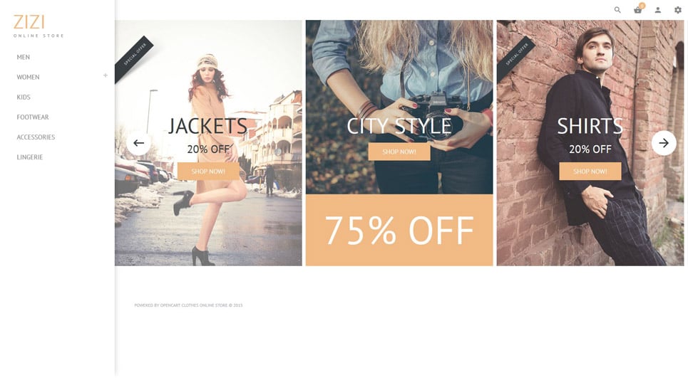 Zizi OpenCart Template New Screenshots BIG