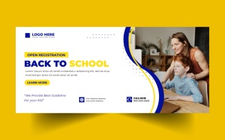 Back to School Social Media Cover Banner Ver-3