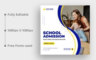 Back to School Social Media Post Banner Ver-1