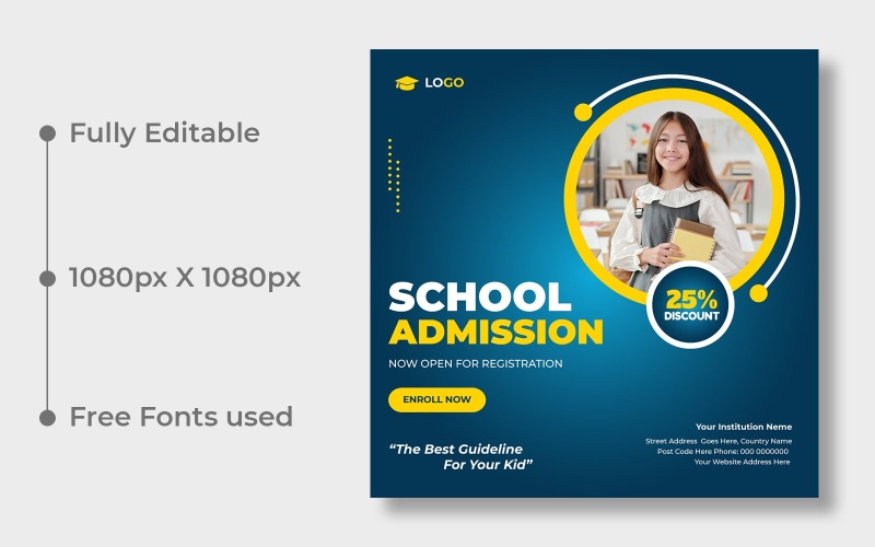 Back to School Social Media Post Banner Ver-2