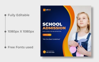 Back to School Social Media Post Banner Ver-3