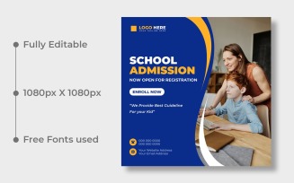 Back to School Social Media Post Banner Ver-5