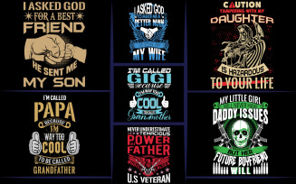 Family bundle t shirt design