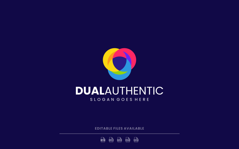 Flat Modern Abstract Logo Design Logo Template