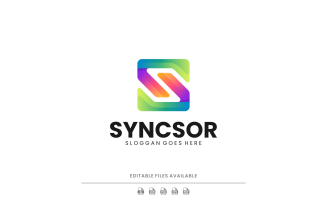 Gradient Modern Letter S Logo Design