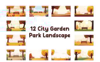 12 City Garden Park Landscape