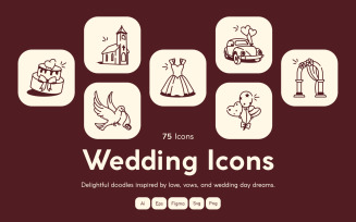Modren Wedding Drawing Art Set