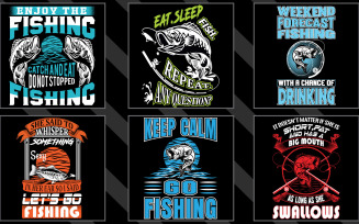 Nice Fishing bundle t shirt design