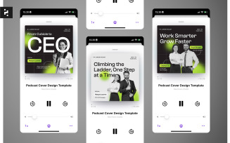 Simple Comedy Podcast Cover Template