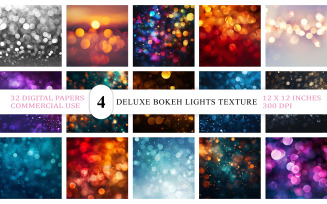 Sparkling Fantasy Glitter Backgrounds | Deluxe Bokeh Lights Texture | Colorful Dream Glow Bokeh