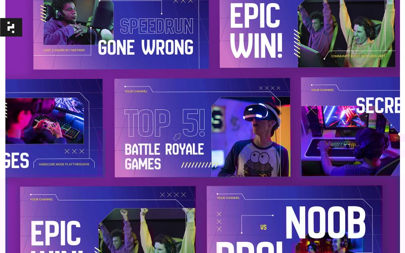 YouTube thumbnails for gaming Social Media