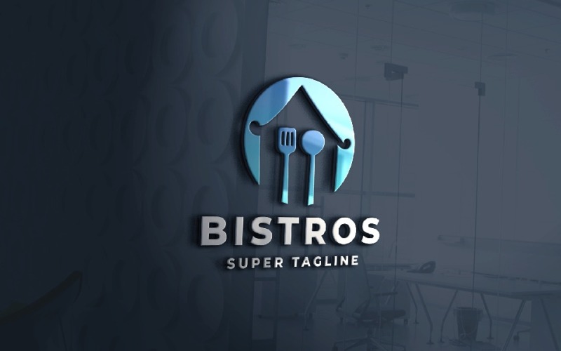 BISTROS Restaurant Kitchen House Logo Logo Template