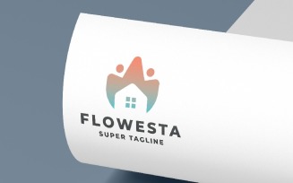 Flower House Real Estate Logo