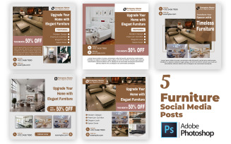 5 Modern Furniture Social Media Posts