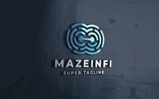 Infinity Abstract Network Logo