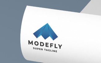 Modefly Abstract Wing Logo