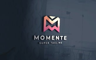 Momente Geometric Letter M Logo