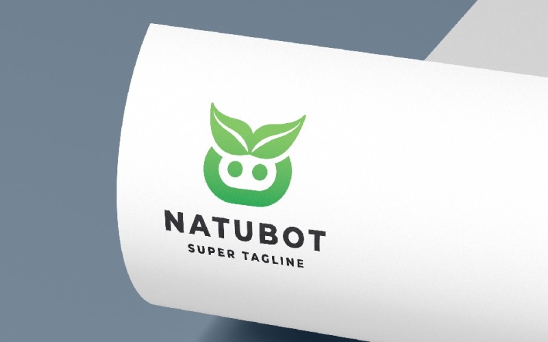 Nature Robot Technology Logo Logo Template