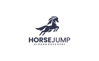 Silhouette Horse Logo Design 214