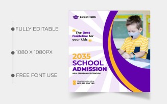 Back to School Social Media Post Banner Ver-24