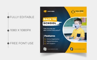 Back to School Social Media Post Banner Ver-25