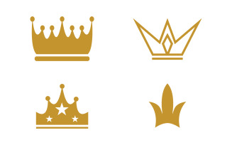 Crown of king Logo Template vector icon template v1.1