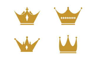 Crown of king Logo Template vector icon template v1.2