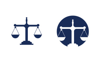 Justice law firm icon Logo Template vector illustration v.1