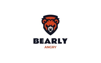Mascot Modern Bear Logo Design 214