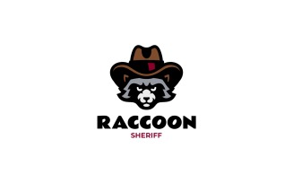 Mascot Pirate Raccoon Logo Design 354