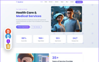 MediCal - Health Care & Medical Services HTML Template