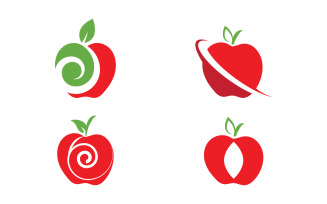 Healthy apple Nutrition vector design icon illustration v3.1