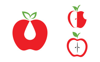 Healthy apple Nutrition vector design icon illustration v3.3