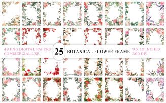 Soft & Vibrant Garden Bloom | Romantic Garden Rose & Bloom PNG | Luxury Event Invitation