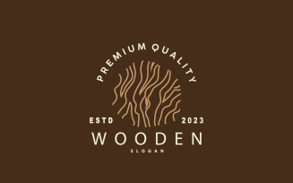 Wood Logo Wood Layer Illustration Design V11