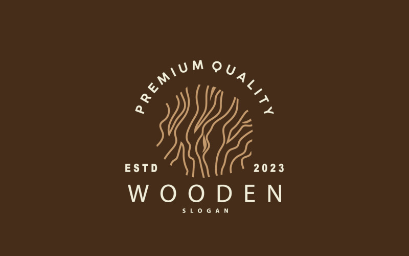Wood Logo Wood Layer Illustration Design V11 Logo Template
