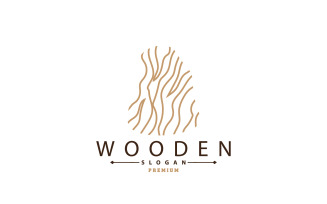 Wood Logo Wood Layer Illustration Design V12