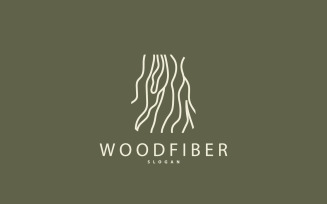 Wood Logo Wood Layer Illustration Design V5