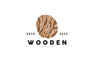 Wood Logo Wood Layer Illustration Design V8