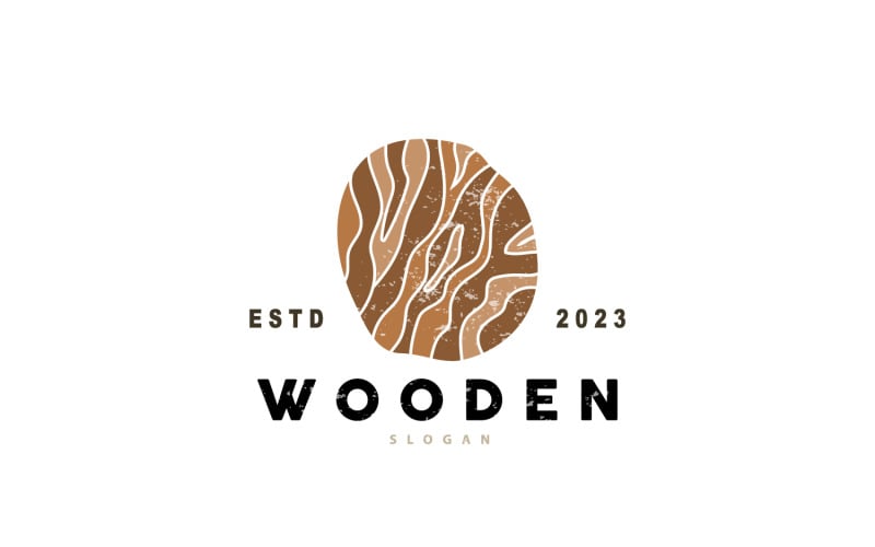 Wood Logo Wood Layer Illustration Design V8 Logo Template