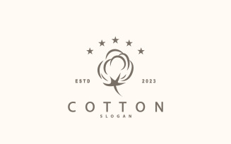 Cotton Logo Minimalist Design Illustration Template V1