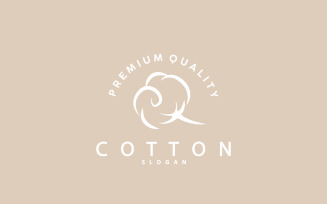 Cotton Logo Minimalist Design Illustration Template V2