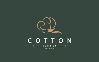 Cotton Logo Minimalist Design Illustration Template V3