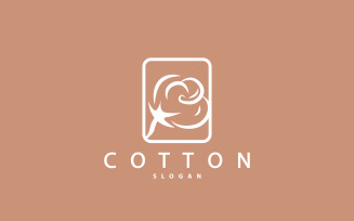 Cotton Logo Minimalist Design Illustration Template V4