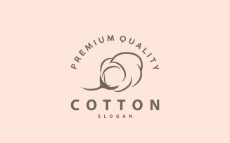 Cotton Logo Minimalist Design Illustration Template V8