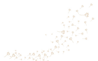 Dandelion Flower Logo Design Minimalist Template V20