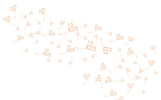 Dandelion Flower Logo Design Minimalist Template V28