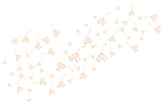 Dandelion Flower Logo Design Minimalist Template V38