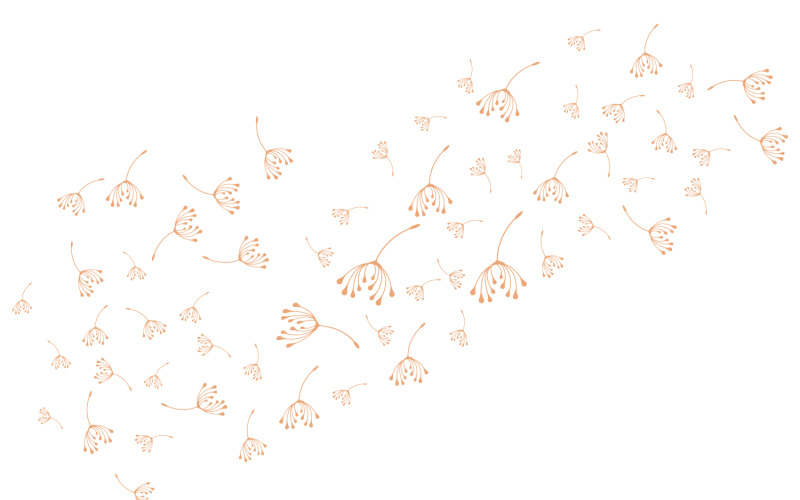 Dandelion Flower Logo Design Minimalist Template V38 Logo Template